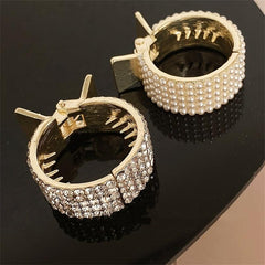 Rhinestone Hair Claws Ponytail Clip Hairpin Claw Clip Hair Ring