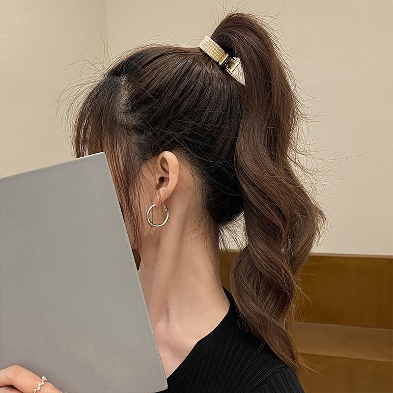 Rhinestone Hair Claws Ponytail Clip Hairpin Claw Clip Hair Ring