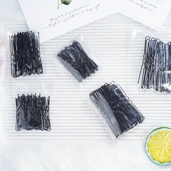 50pcs U Shaped Metal Hair Pin For Bun Wedding Hair Styling