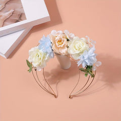 Simulation Flower Leaf Headband for Women Girls Kids Wedding Beach Travel