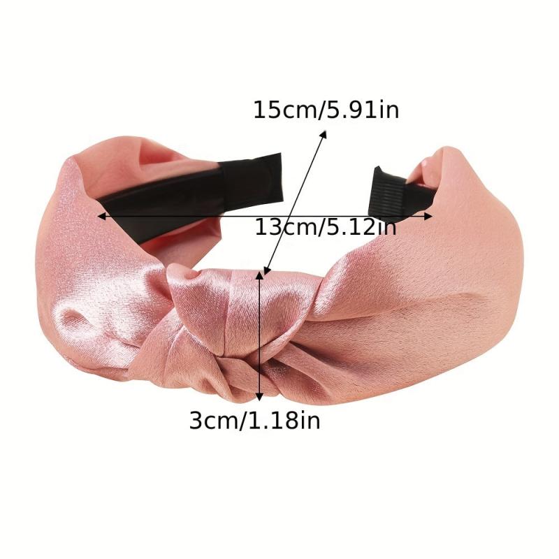Plaid Pattern Hair Band Solid Headband Women Girls Hair Accessories