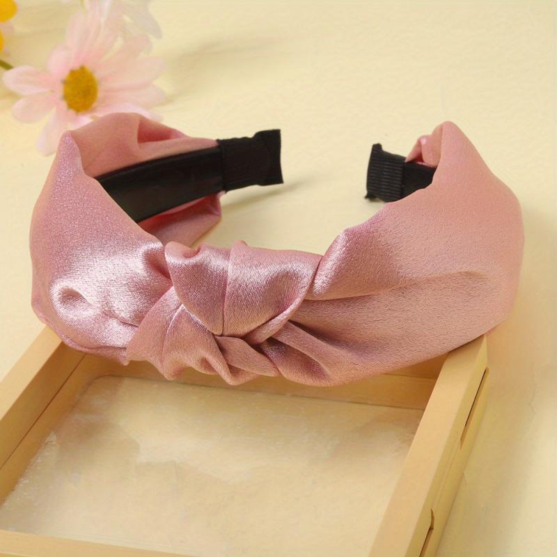 Plaid Pattern Hair Band Solid Headband Women Girls Hair Accessories