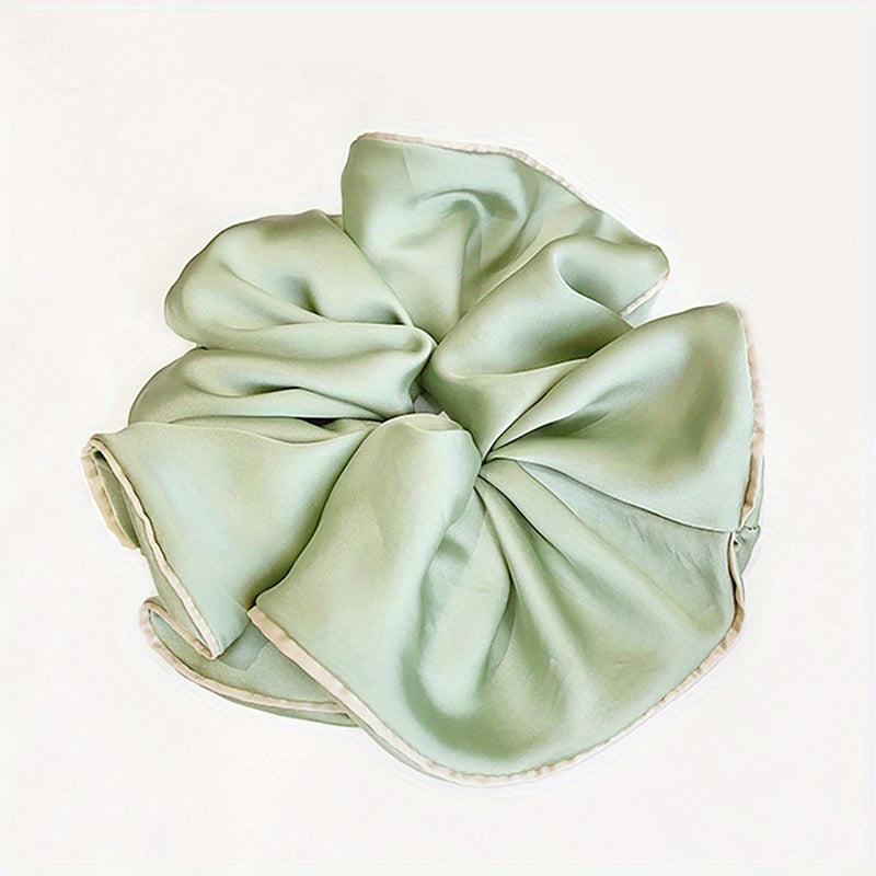 Satin Hair Tie Style Hair Rope Ruffled Ponytail Holder Hair Tie