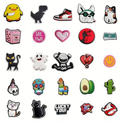 25pcs Anime Halloween Shoe Charms for Clogs Sandals Shoe Decoration