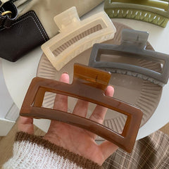 Large Clear Hair Claw Clip Non Slip Strong Hold Grip Hair Jaw Clip