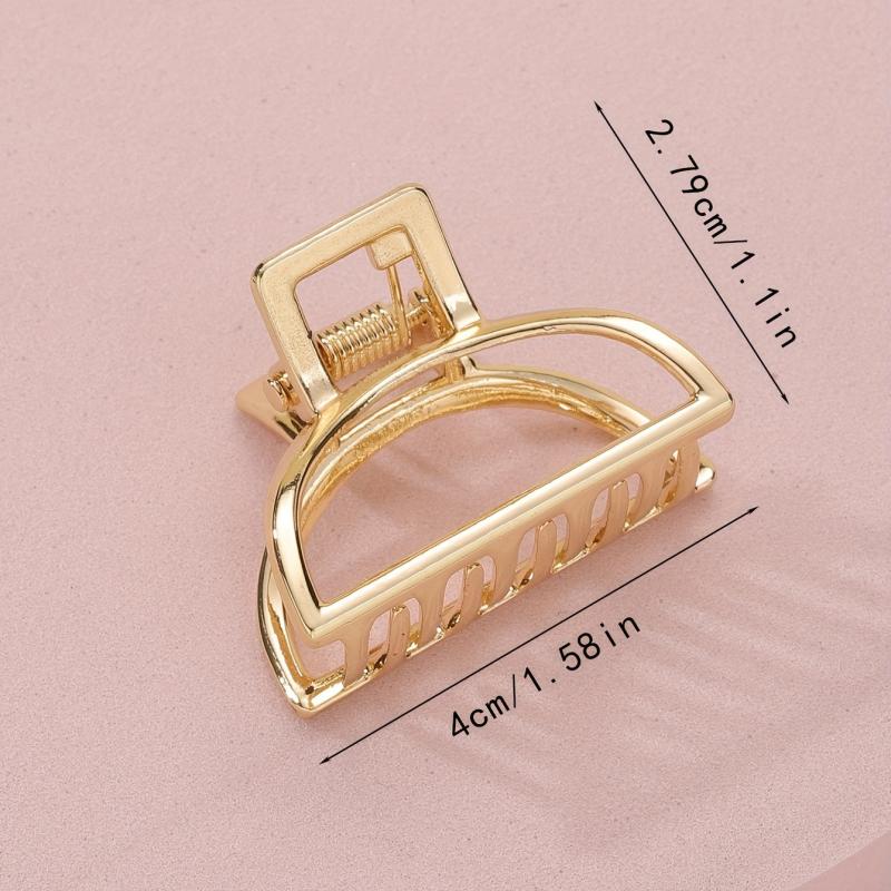 Metal Golden Women Hair Claw Vintage Hairpin Clip Hair Accessories