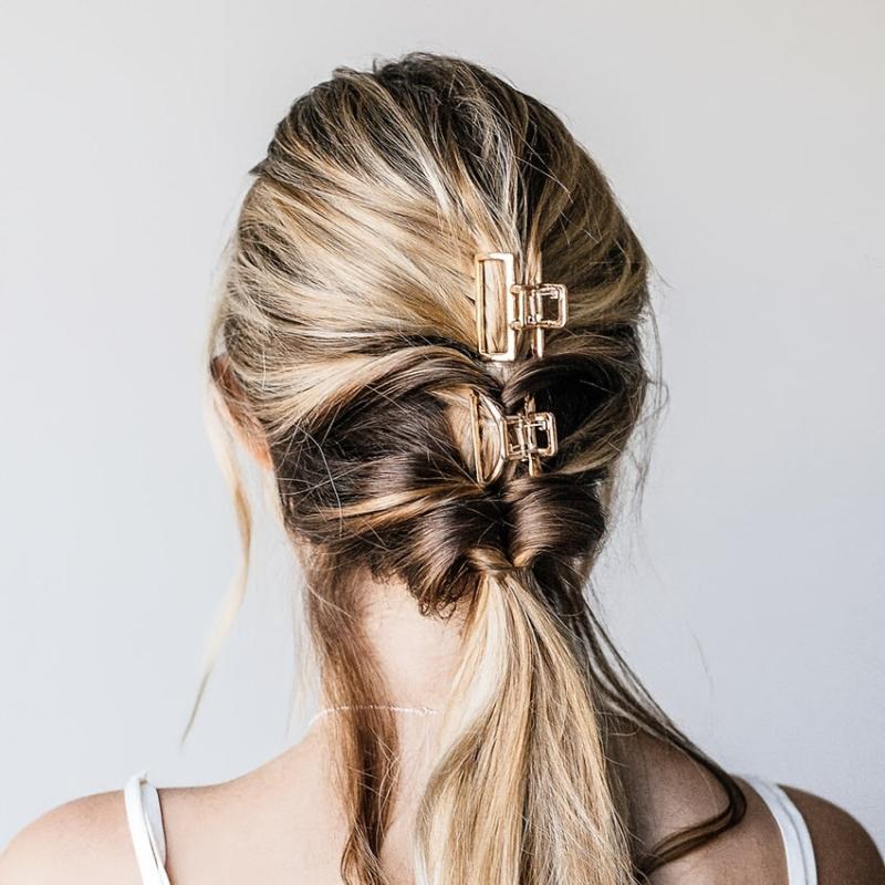 Metal Golden Women Hair Claw Vintage Hairpin Clip Hair Accessories