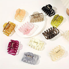 Octopus Hair Claw Resin Nonslip Ponytail Holder Hair Clip