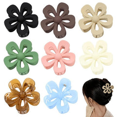 8pcs Cartoon Flower Hair Claw Hairgrip Boho Banana Clip Hair Styling