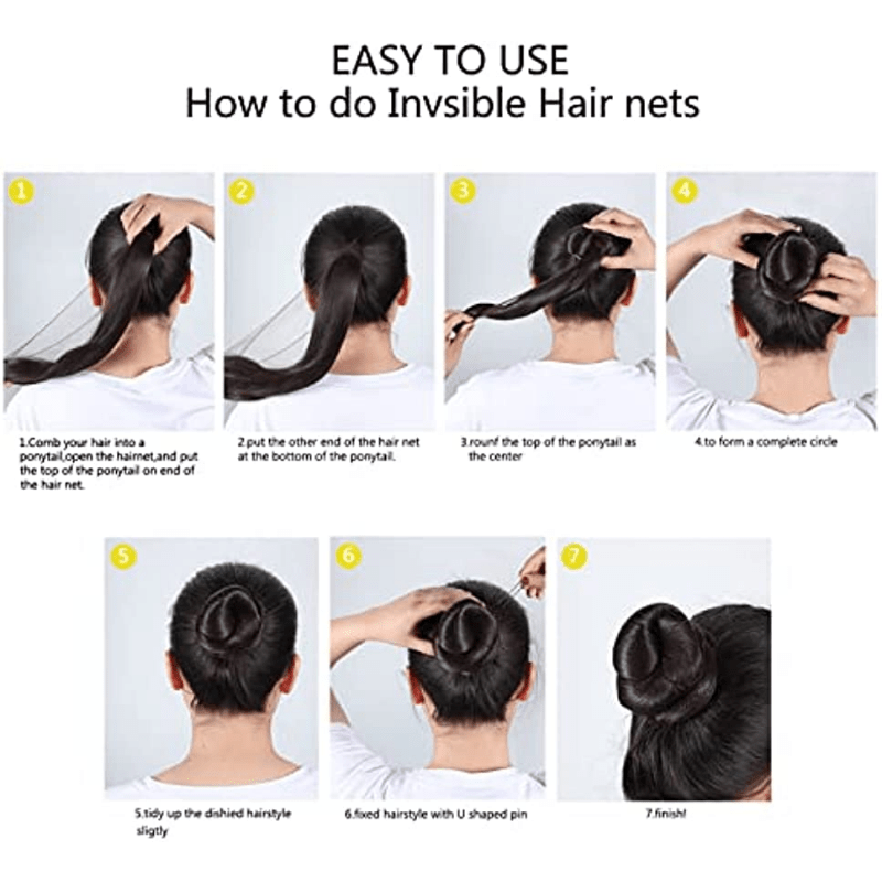 90pcs Hair Nets & U Shaped Pins Set