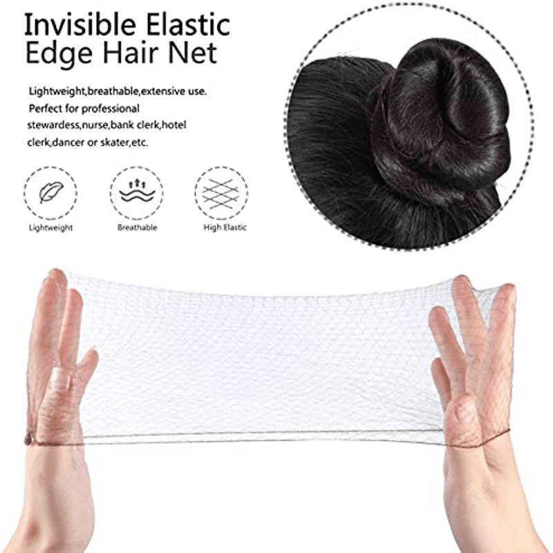 90pcs Hair Nets & U Shaped Pins Set