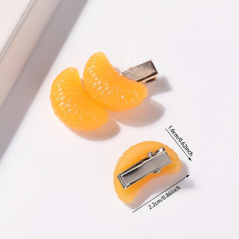 Orange Hair Clips Fruit Hair Accessory for Girls Women