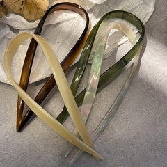 Gradient U-Shaped Hair Fork Bun Chignon Hairpin Women Girls Hair Accessory