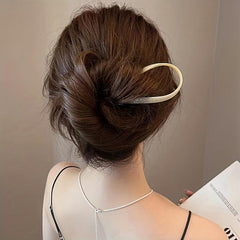 Gradient U-Shaped Hair Fork Bun Chignon Hairpin Women Girls Hair Accessory