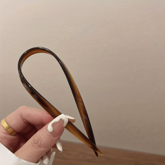 Gradient U-Shaped Hair Fork Bun Chignon Hairpin Women Girls Hair Accessory