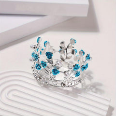 Faux Pearl Rhinestone Crown Headband Hair Accessories
