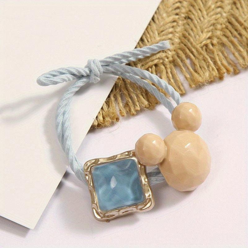 Crystal Cartoon Hair Tie Elastic Hair Rope for Girls and Women
