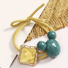 Crystal Cartoon Hair Tie Elastic Hair Rope for Girls and Women