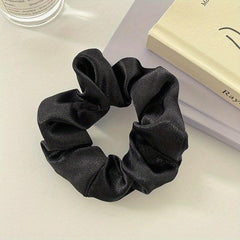 4pcs Solid Scrunchies Hair Tie Soft Hair Rope Elastic Ponytail Holder
