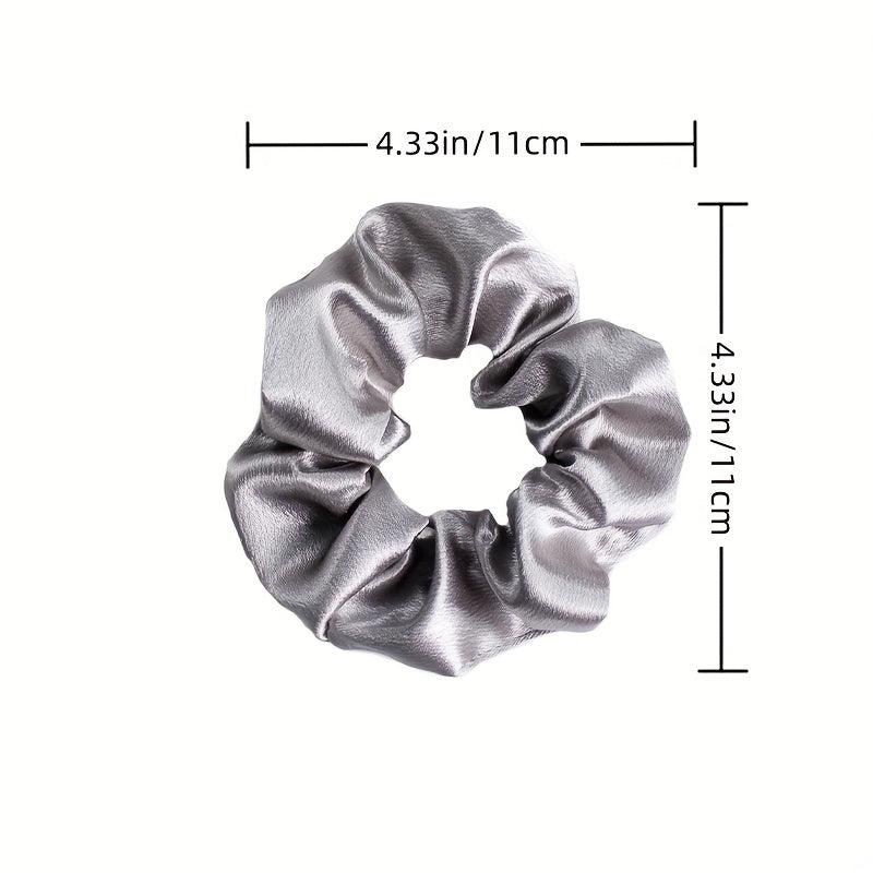 4pcs Solid Scrunchies Hair Tie Soft Hair Rope Elastic Ponytail Holder
