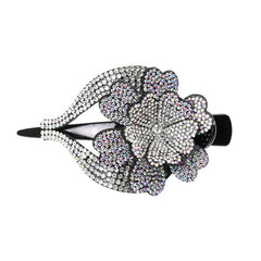 Colorful Rhinestone Flower Hair Claw for Women Hair Accessories