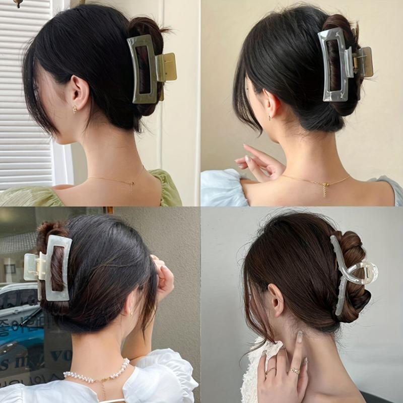 32pcs Shark Claw Hairpin High Ponytail Hair Clip Transparent Style Hair Claw