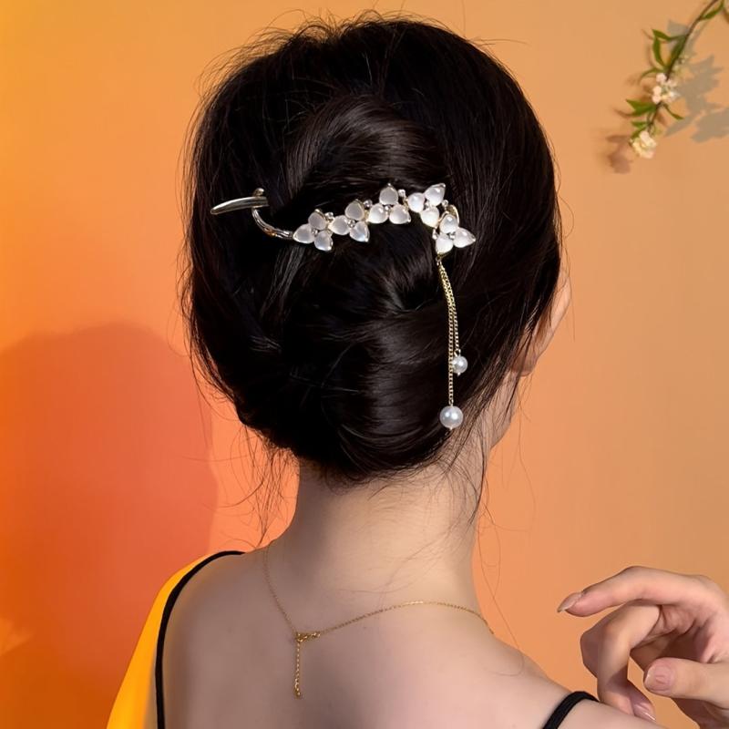 Chinese Hair Pin Hair Clip Traditional Chinese Hanfu Chignon Vintage