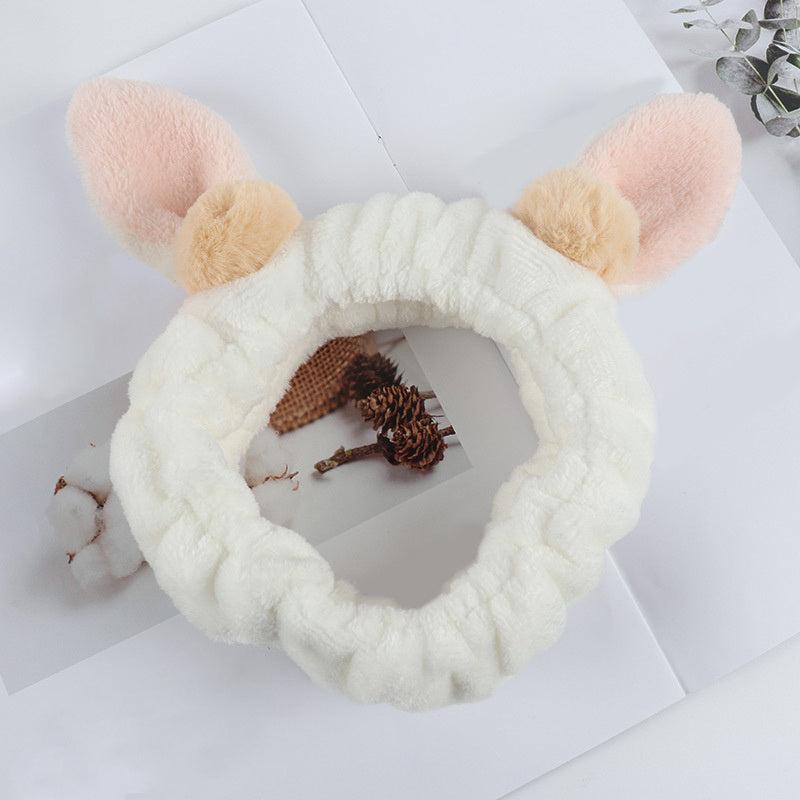 Makeup Rabbit Headband Hair Band for Face Washing Spa Skincare