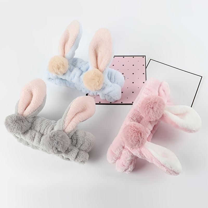 Makeup Rabbit Headband Hair Band for Face Washing Spa Skincare