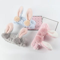 Makeup Rabbit Headband Hair Band for Face Washing Spa Skincare