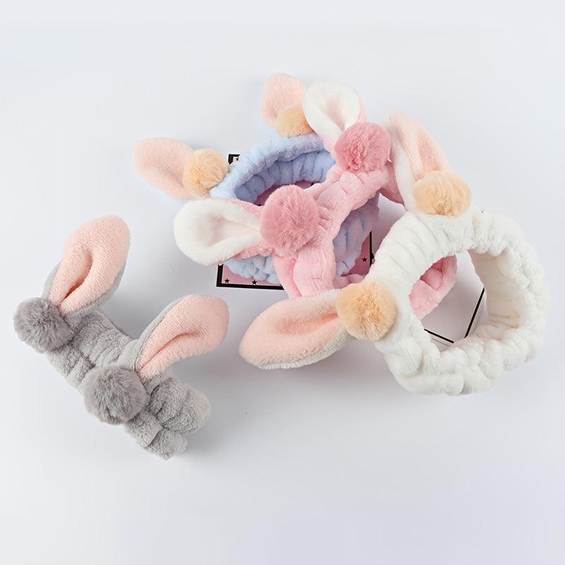 Makeup Rabbit Headband Hair Band for Face Washing Spa Skincare