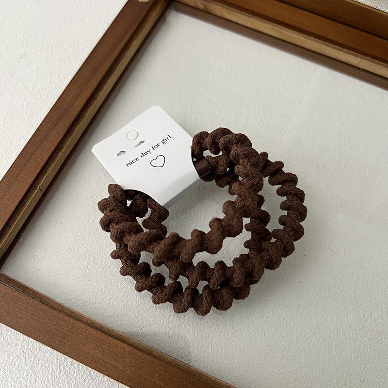 3pcs Spiral Telephone Wire Hair Ring Women's Hair Rope