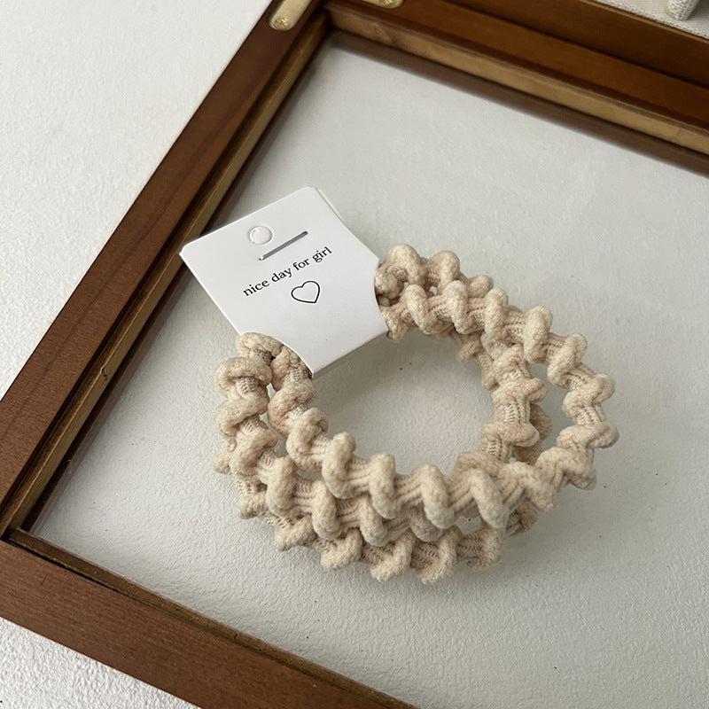 3pcs Spiral Telephone Wire Hair Ring Women's Hair Rope
