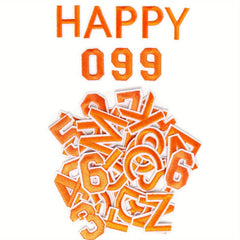 72pcs Iron On Letters Numbers Patches Embroidered Sewing Patches A 0 9
