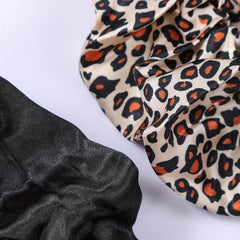 Y2K Leopard Pattern Scrunchies Hair Accessories Women Girls