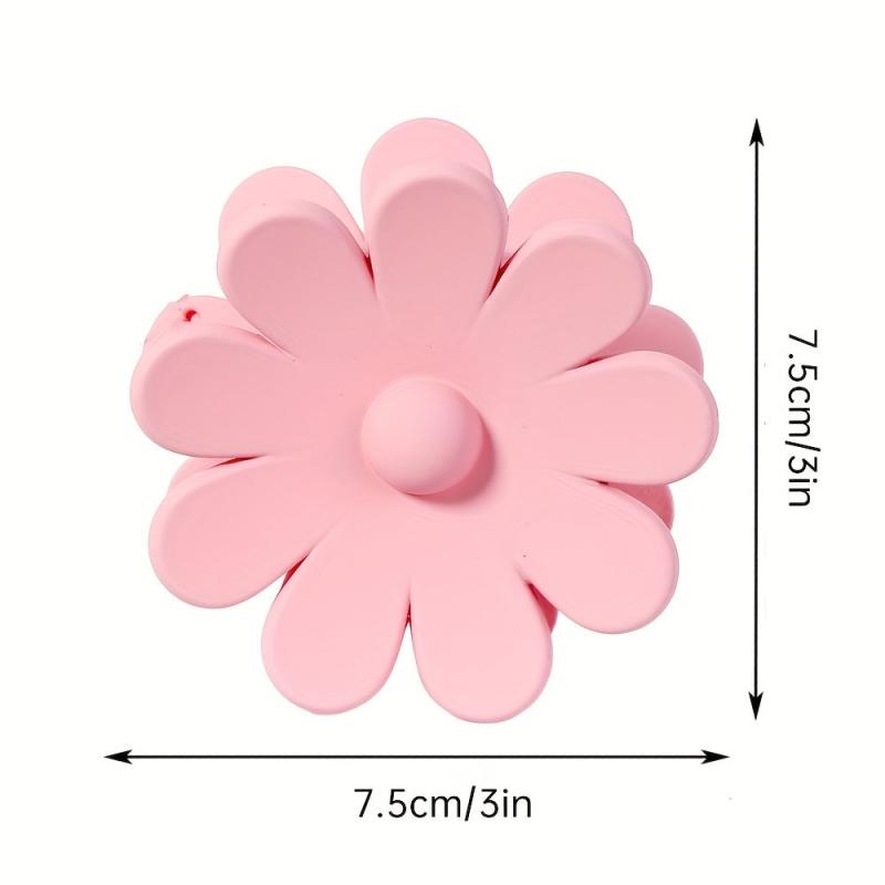 Women Flower Hair Claw Solid Shark Claw Clip Style Hair Accessories