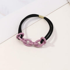 Colorful Chain Girls Hair Tie Small Elastic Hair Bands Ponytail Holder
