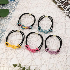 Colorful Chain Girls Hair Tie Small Elastic Hair Bands Ponytail Holder