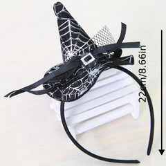 Halloween Hat Decor Headband Lace Hair Band Punk Hair Accessories
