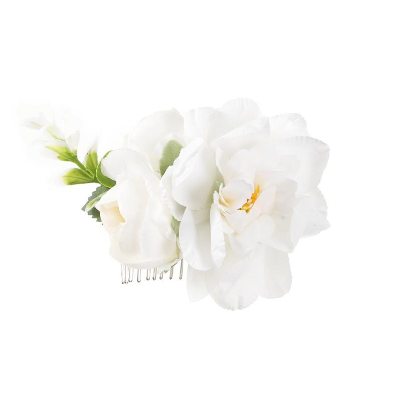 Bohemian Style Bridal Wedding Flowers Hair Comb Headband