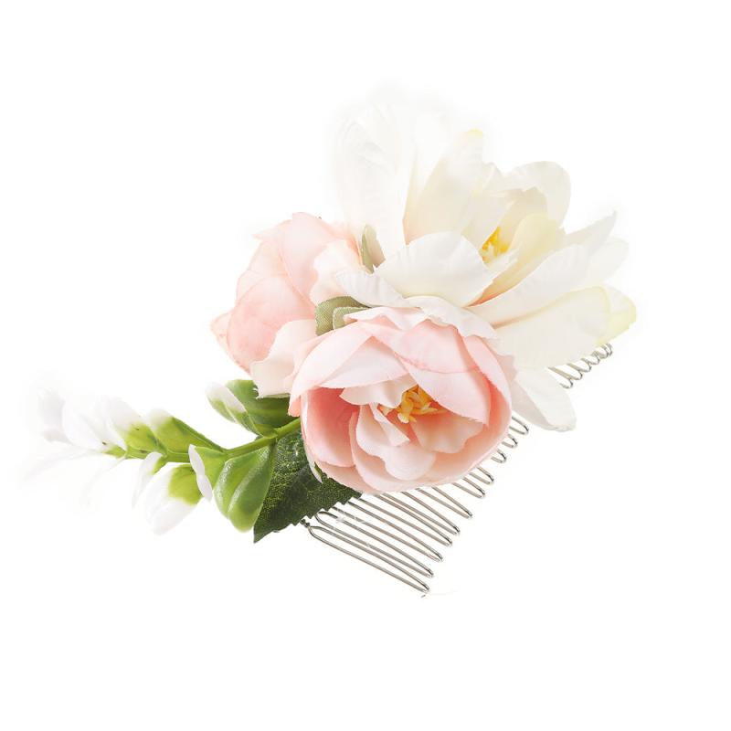 Bohemian Style Bridal Wedding Flowers Hair Comb Headband