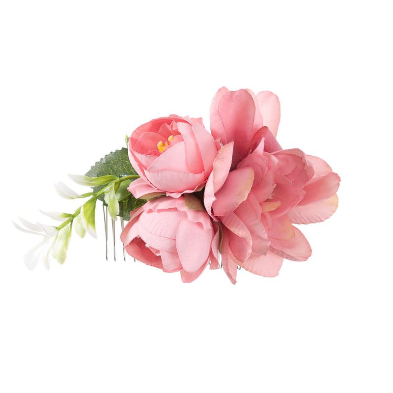 Bohemian Style Bridal Wedding Flowers Hair Comb Headband