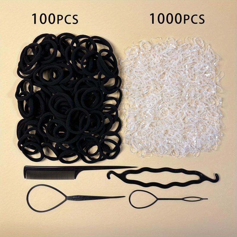 1104pcs Seamless Hair Tie Elastic Hair Rope Hair Accessories