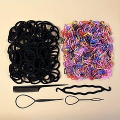 1104pcs Seamless Hair Tie Elastic Hair Rope Hair Accessories