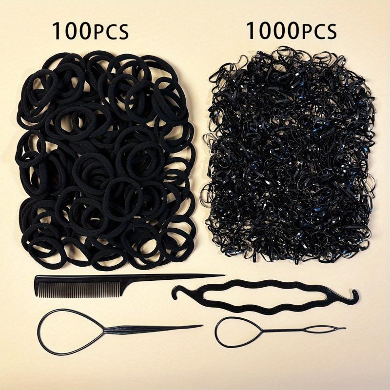 1104pcs Seamless Hair Tie Elastic Hair Rope Hair Accessories