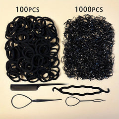 1104pcs Seamless Hair Tie Elastic Hair Rope Hair Accessories