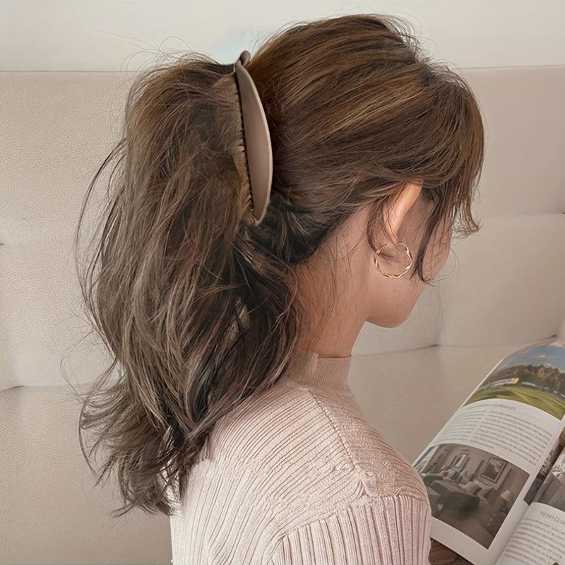 6pcs Thick Twisting Hair Clip Frosted Texture Hair Clip Solid Accessories