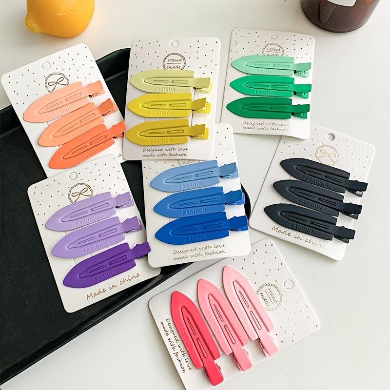 3pcs Hair Clips No Bend No Crease Hair Barrettes