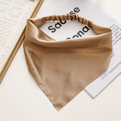 Solid Fabric Headscarf Women's Hair Band Triangle Scarf Headband