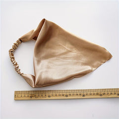 Solid Fabric Headscarf Women's Hair Band Triangle Scarf Headband